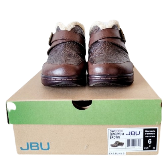 JBU Shoes - JBU by Jambu Sweden Fleece Lined Clogs - Brown Vegan Size 6